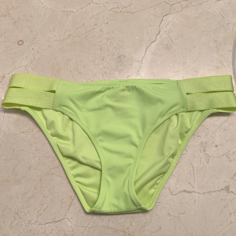 Victoria’s Secret Neon Yellow Bikini Swim Bottom S